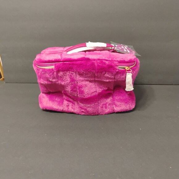 ION Faux Fur Train Case – Dark Magenta – New with Tags - Picture 7 of 14
